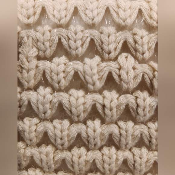 Gorgeous Beige Boho Knit Cardigan with Tassels in Front - Picture 5 of 6